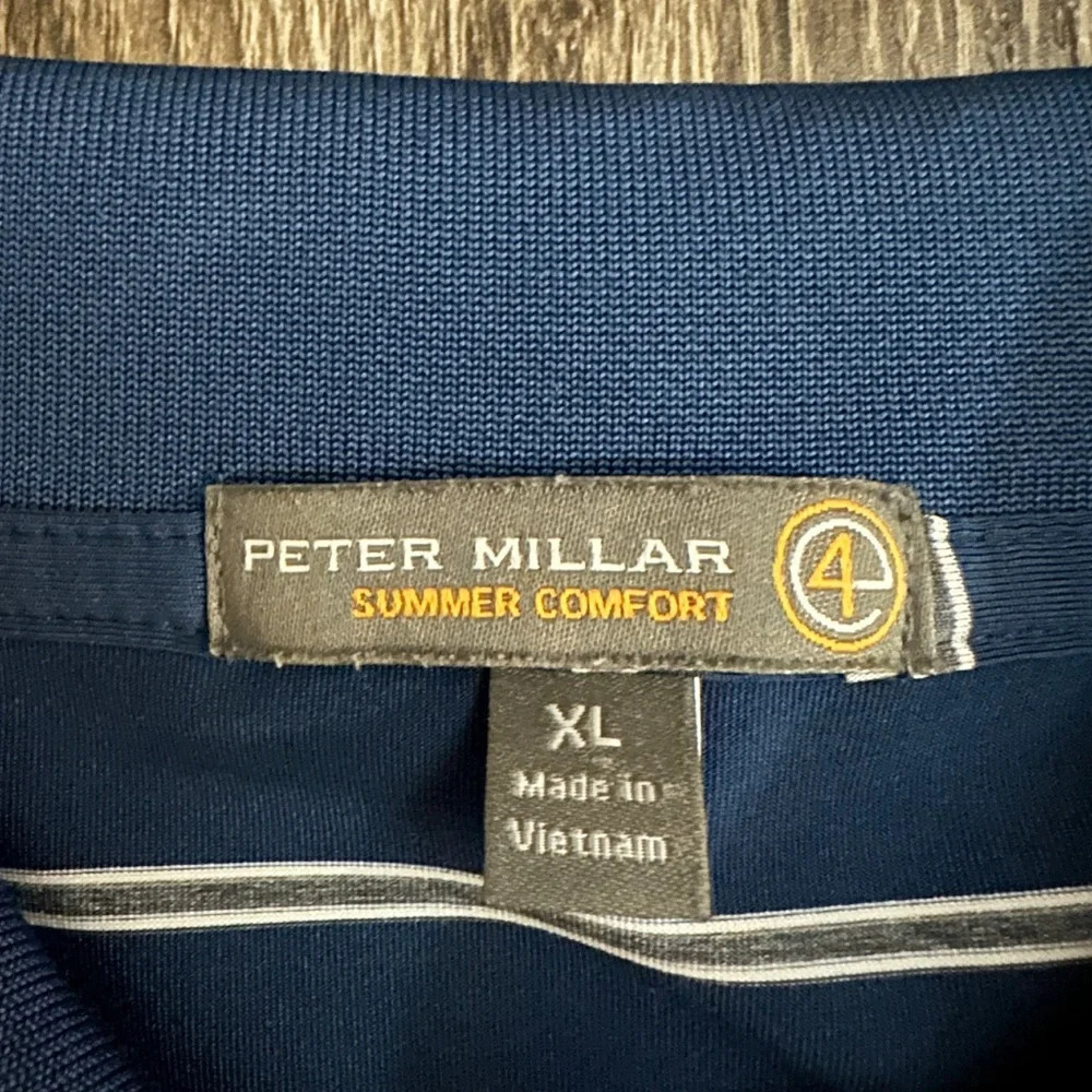 Peter Millar Summer Comfort Polo Shirt Men’s XL Performance Stretch Golf Blue - Picture 3 of 6